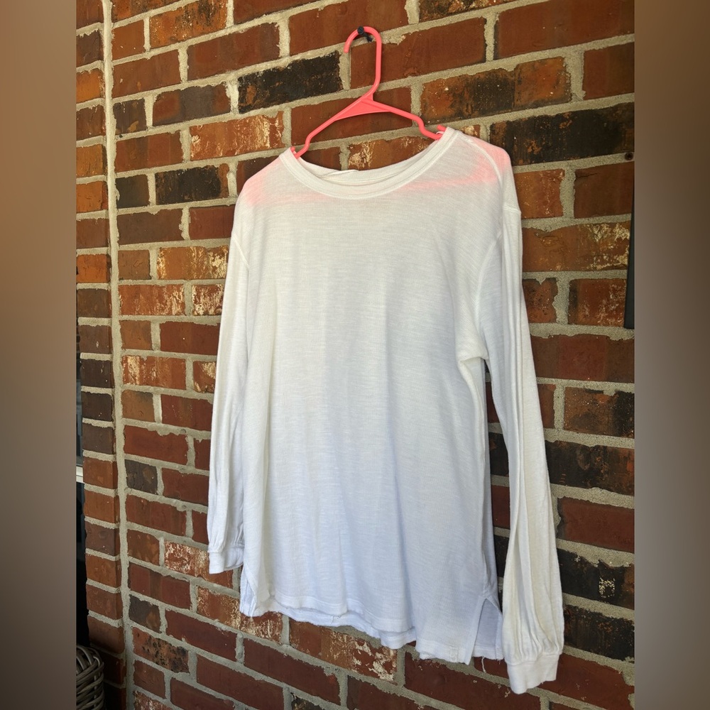 Free People White Long Sleeve.